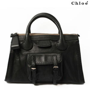 Chloe Edith Leather Handbag Black